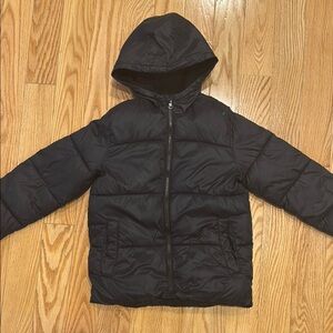 Old Navy Black Puffer Jacket Casual Outerwear